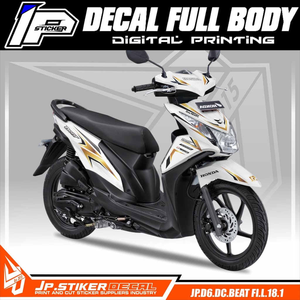 Decal Stiker Motor BEAT FI Lama Fullbody  Dekal Variasi Beat FI Old 2013 2014 2015 JP D6 018