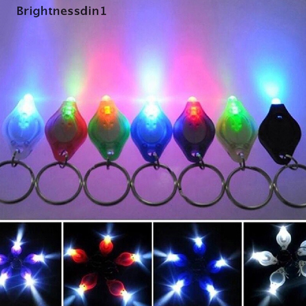 [Brightnessdin1] Portable Keyring Light Torch Mini Senter LED Gantungan Kunci Emergency Camping Lamp Butik