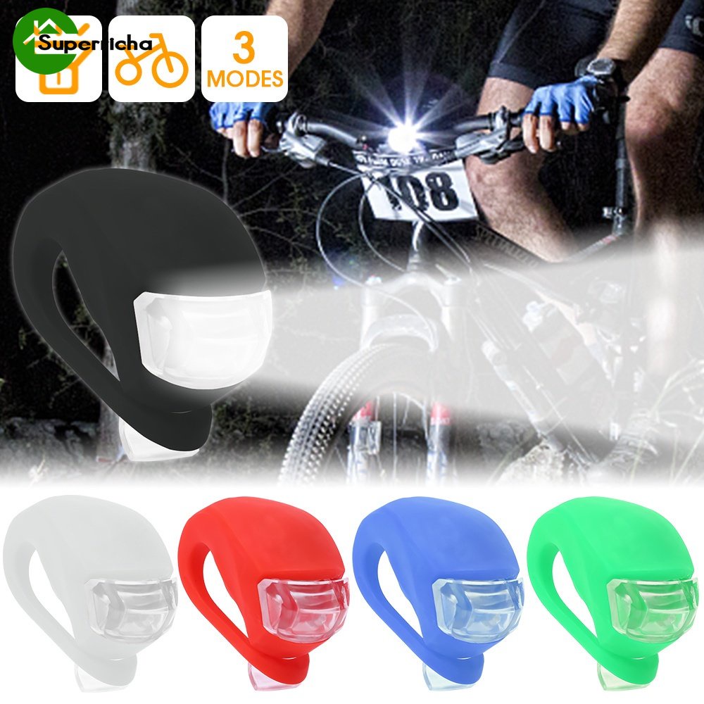 Hot Sale/Silikon Lampu Depan Sepeda Senter LED/Lampu Stang Tahan Air/Lampu Peringatan Bersepeda Malam Hari/Aksesoris Sepeda MTB