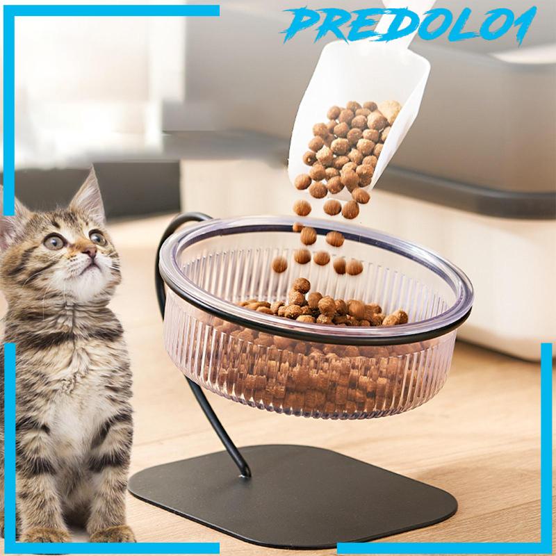 [Predolo1] Raised Cat Bowl Anti Slip Pet Feeder Waterer Tahan Lama Untuk Anjing Kecil Sedang