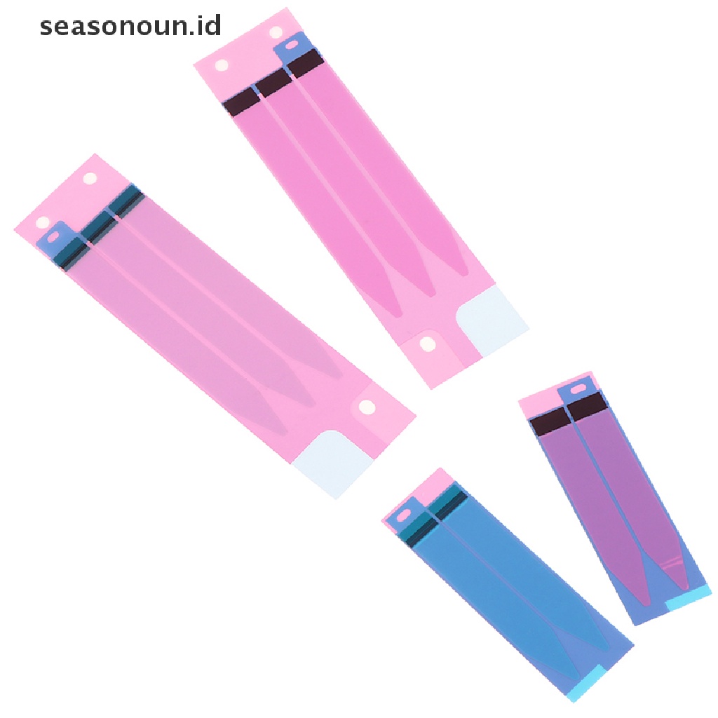 Seasonoun 10pcs Stiker Perekat Universal Mudah Ditarik Strip Tape Tanpa Jejak  .