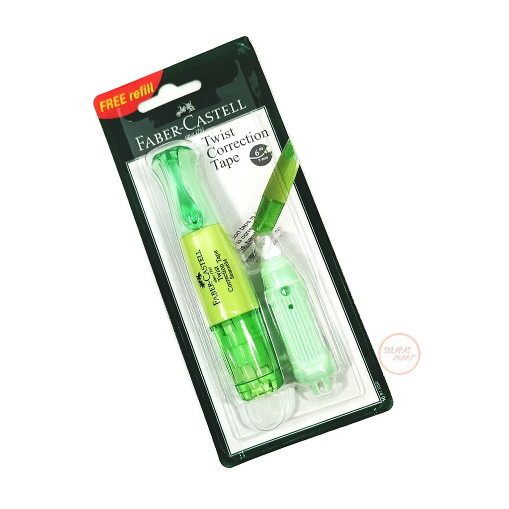

FABER-CASTELL - Twist Correction Tape Hijau Pastel - Pcs