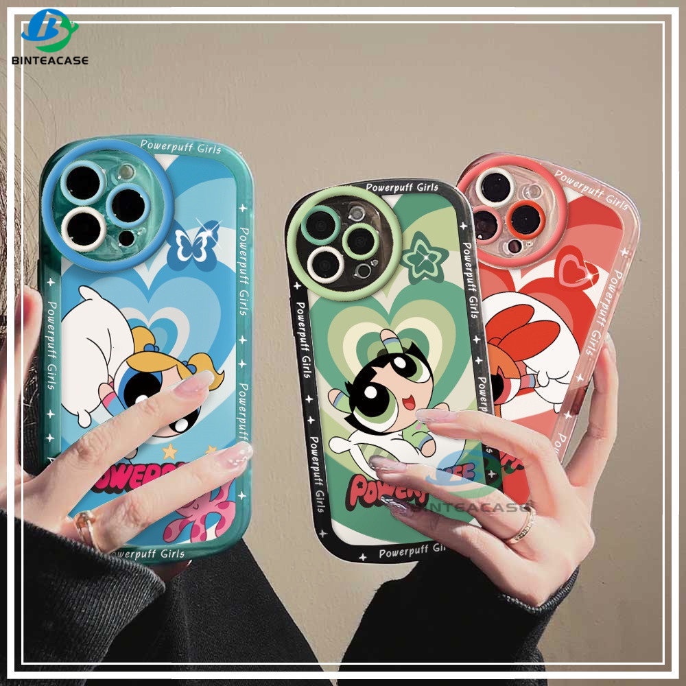 REALME Realme5 5i 6i C3 C35 C33 C21Y C25Y C21 RealmeC11 C11 2021 C25 C15 C12 C2 C1 Kartun Cewek Cinta Shockproof Soft TPU Phone Case Binteacase