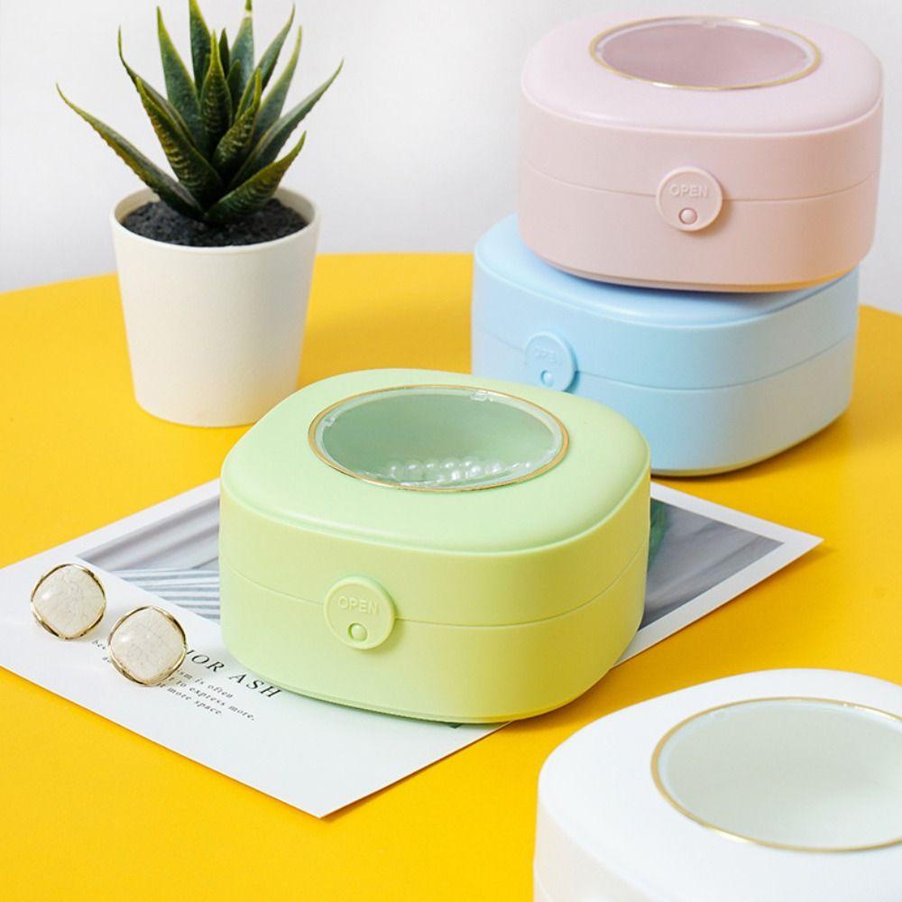 Mxbeauty Kemasan Perhiasan Portable Fashion Travel Rings Case Plastik Untuk Kotak Kalung Cincin