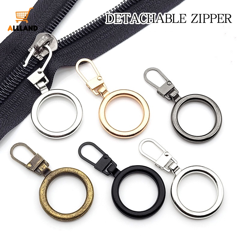 Tab Tarik Slider Ritsleting Logam Dapat Dilepas/Zipper Repair Kit/Fixer Resleting Untuk Tas Pakaian Koper Ransel Kerajinan Diy Zip Head