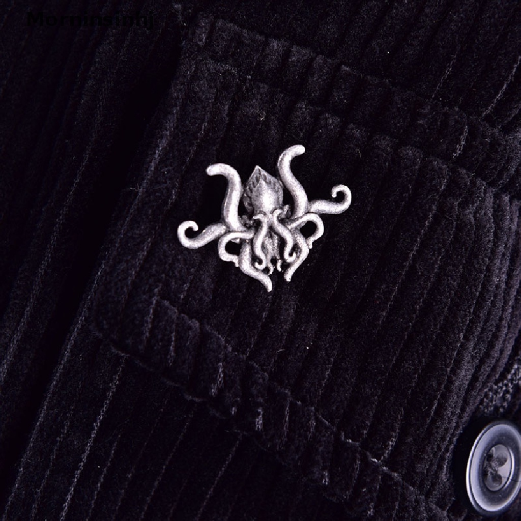 Mornin Cthulhu Badge Bros Kerah Pin Untuk Baju Ransel Topi Perhiasan Dekorasi id