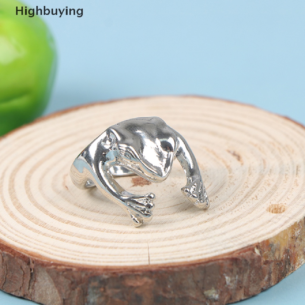 Hbid Vintage Kodok Cincin Wanita Perak Retro Kepribadian Adjustable Punk Jewelr Ring Glory