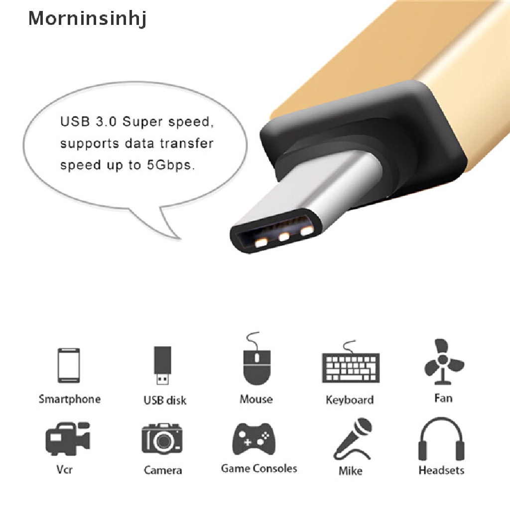 Mornin 1Pc Adaptor Sinkronisasi Data OTG Pria Ke USB 3.0 Female USB Untuk Ponsel Macbook id