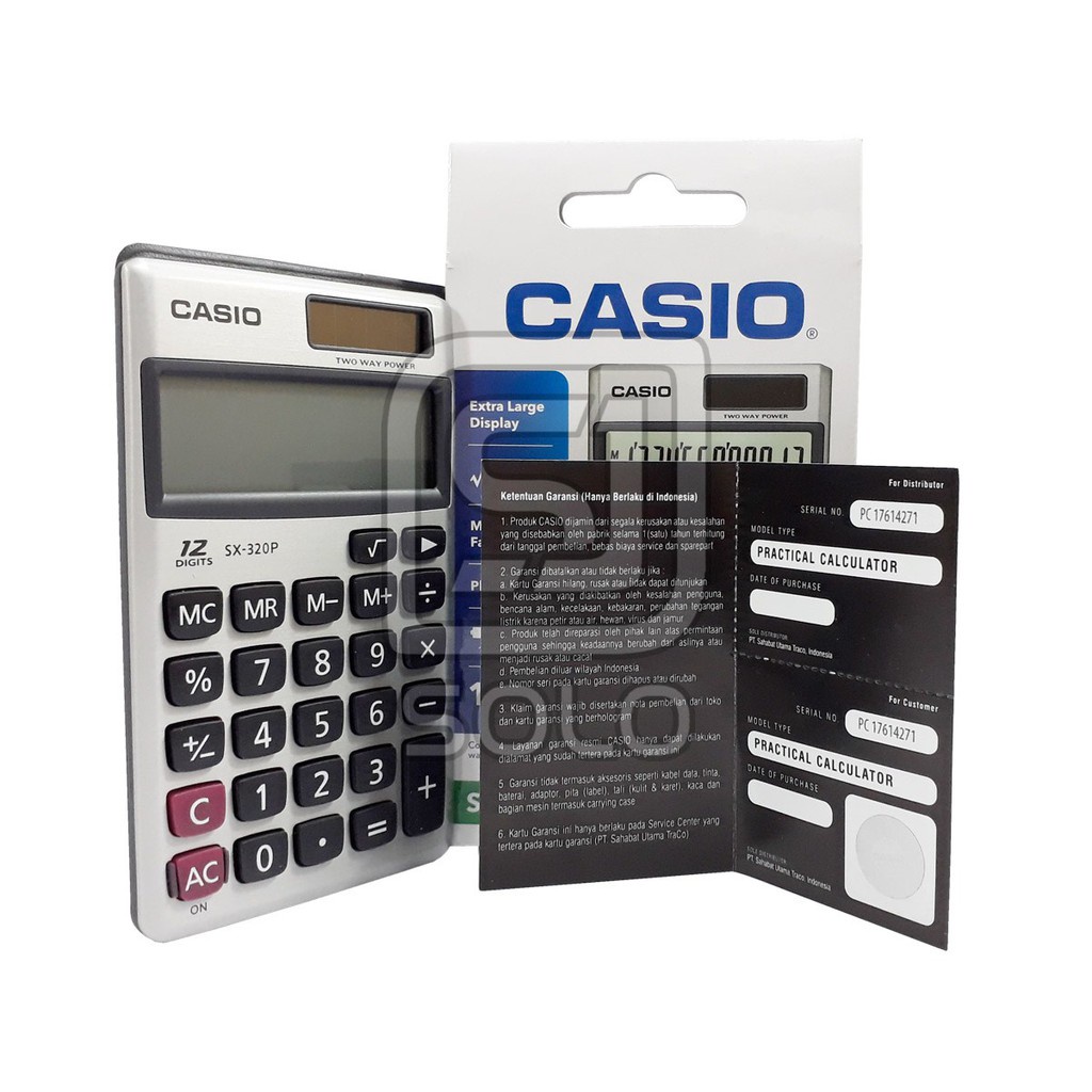 

Kalkulator Casio Practical Calculator SX-320P Original