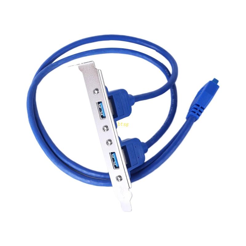 Btsg 20pin Ke Dual USB3.0 Baffle Extension Cable Kabel Ekspanding Panel Belakang USB 3.0