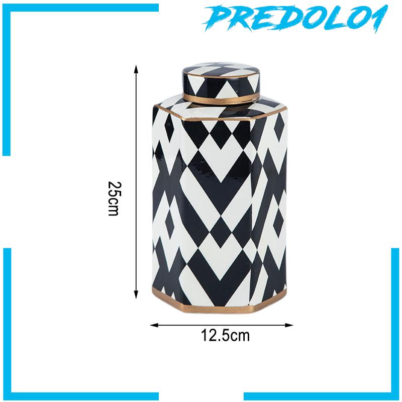 [Predolo1] Vas Keramik Hias Organizer Koleksi Dekorasi Rumah Untuk Meja Desk