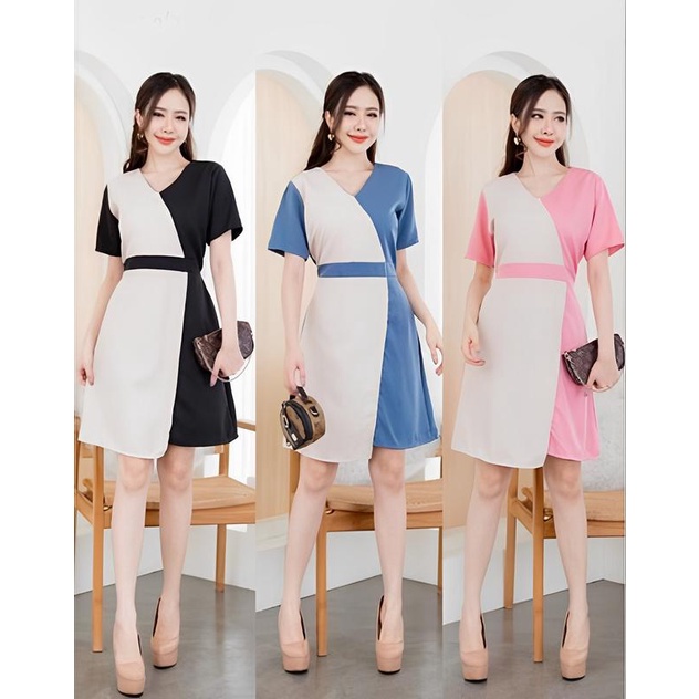 ilook | Vanila Dress | Dress Midi Korea Wanita | Fashion Korean Style