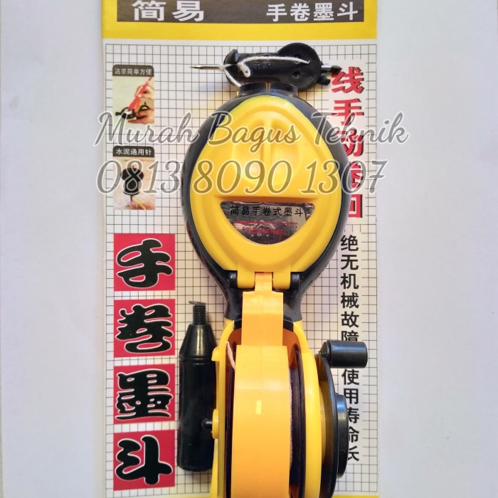 Sipatan Tinta / Chalk Line / Benang Sipat Tukang 15 Meter TAJIMA