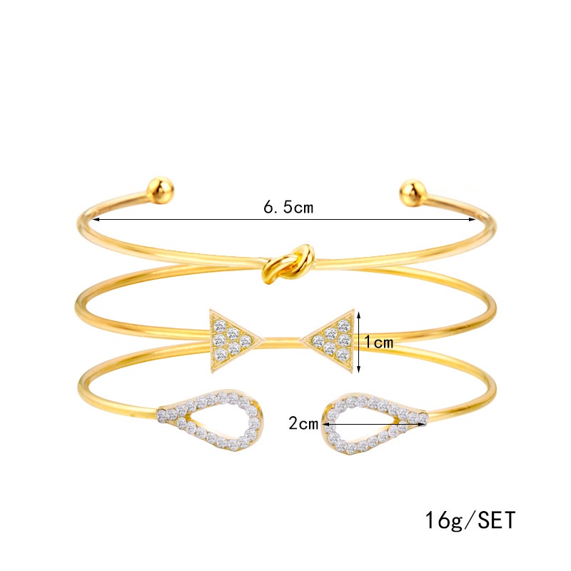 Desain Sejumlah Kecil Gelang Sederhana Minimalis Perempuan Daun Simpul Geometris Gelang Gelang Gelang Dekorasi