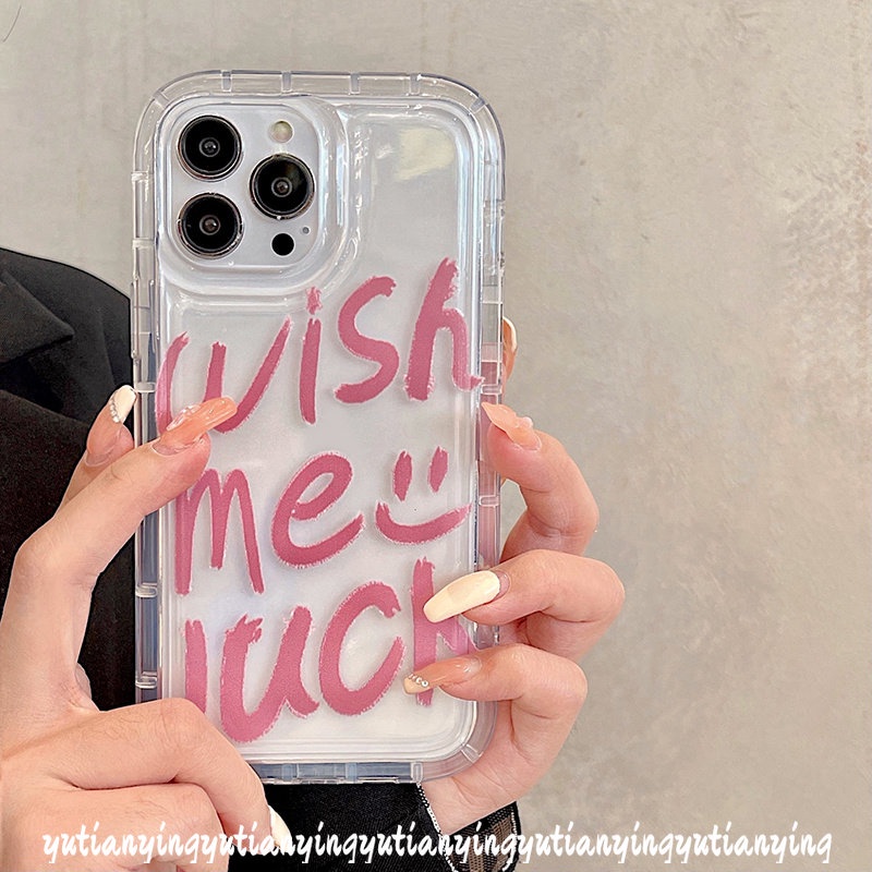 Smiley Bening Lembut TPU Airbag Casing Tahan Guncangan Untuk Realme C25Y C25s C20 C15 C25 5 6i C11 5i 5s Realme C35 C20A C3 C1 C12 C21Y C33 C2 Simple Alphabet Letter Cover