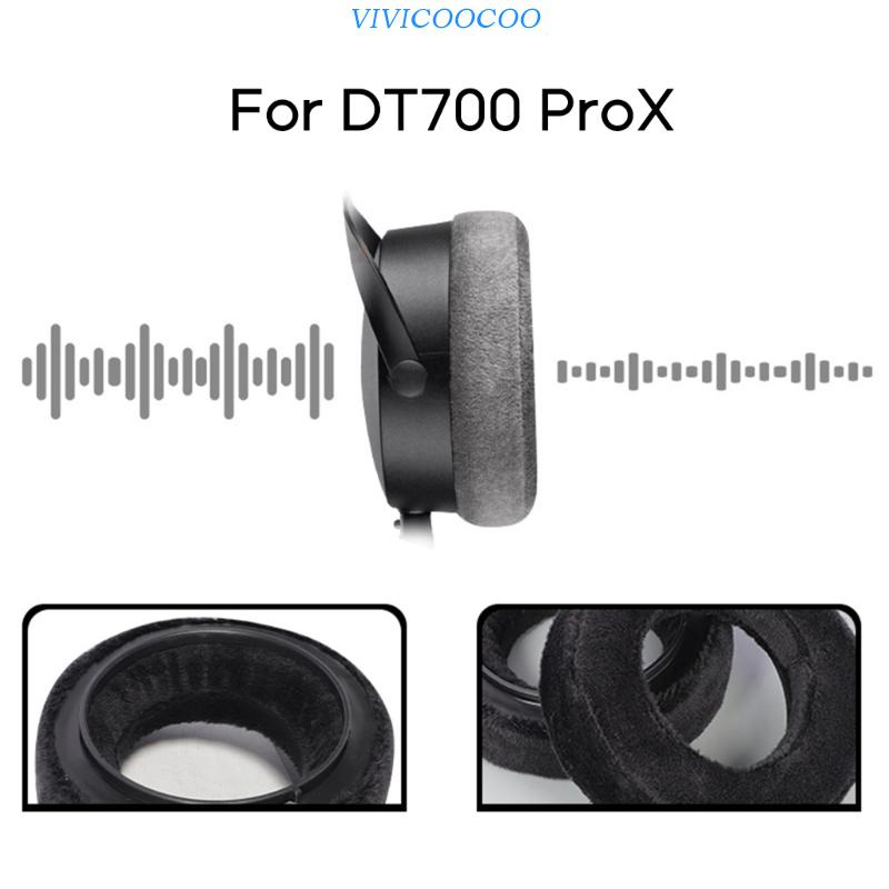 Vivi Earpad Flanel Lembut Untuk DT700 ProX Headset Ear Pads Memory Sponge Bantal Telinga