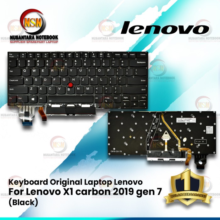 Keyboard Original Laptop Lenovo X1 carbon 2019 gen 7 Backlight (Black)