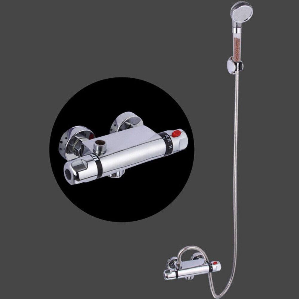 Populer Expose Bar Shower Mixer Thermostatic Shower Valve 1/2&quot; Outlet Valve Tap