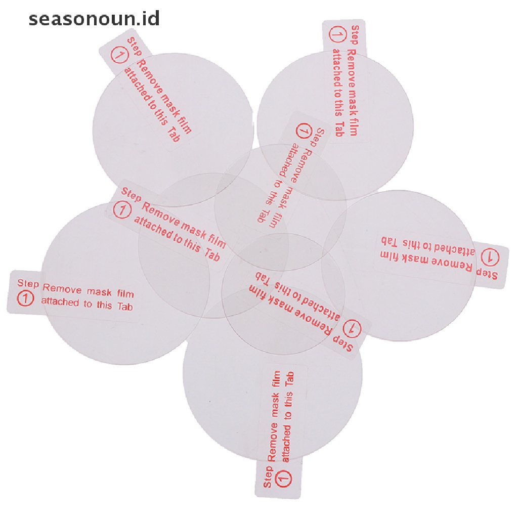 Seasonoun 1pc Pelindung Layar Tempered Glass Untuk Jam Tangan Bulat28.30.34.35.36.37.38/40mm.