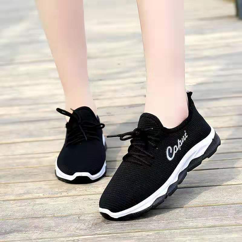 GROSIRTAS LV0104 Sepatu Sneakers Wanita Import Sport Shoes Sepatu Olahraga Wanita Rajut Polos