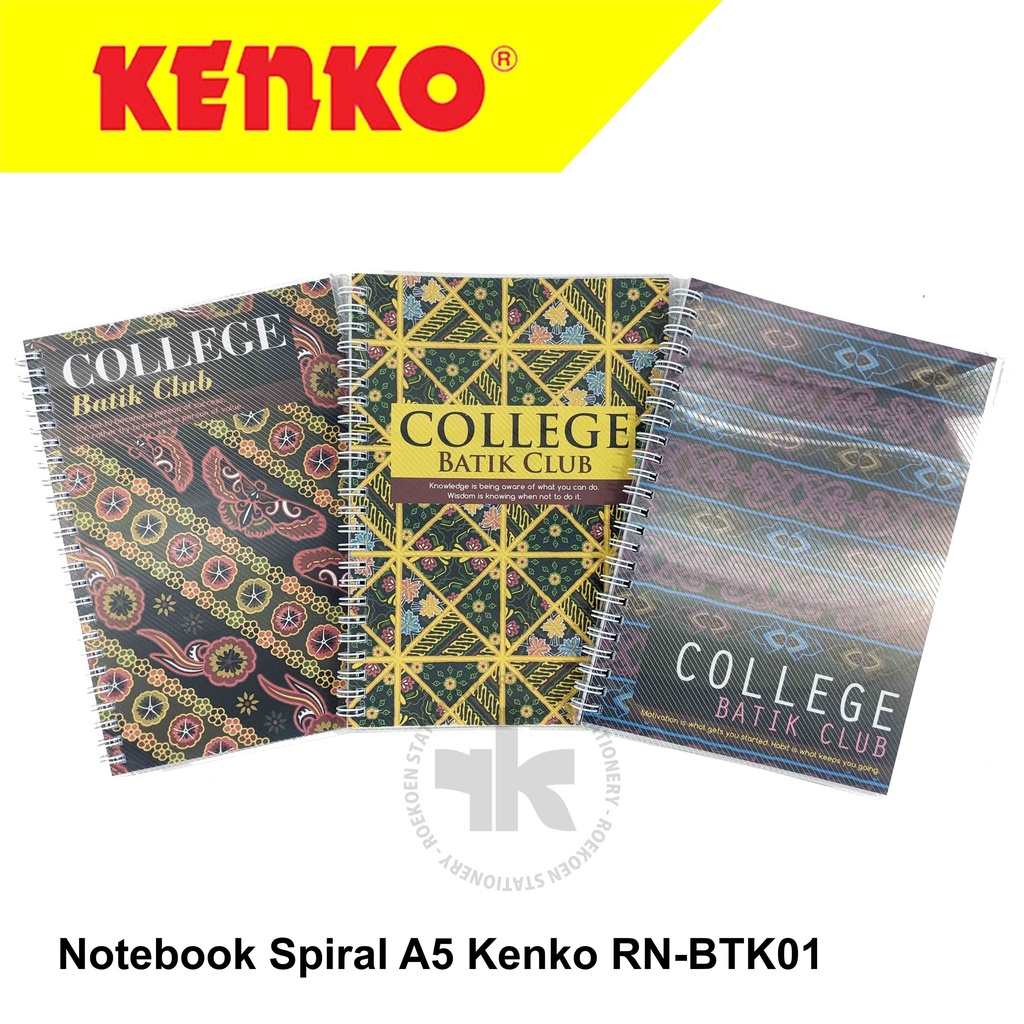 

Kenko Buku Tulis Spiral A5 Batik Ring Note RN-BTK01