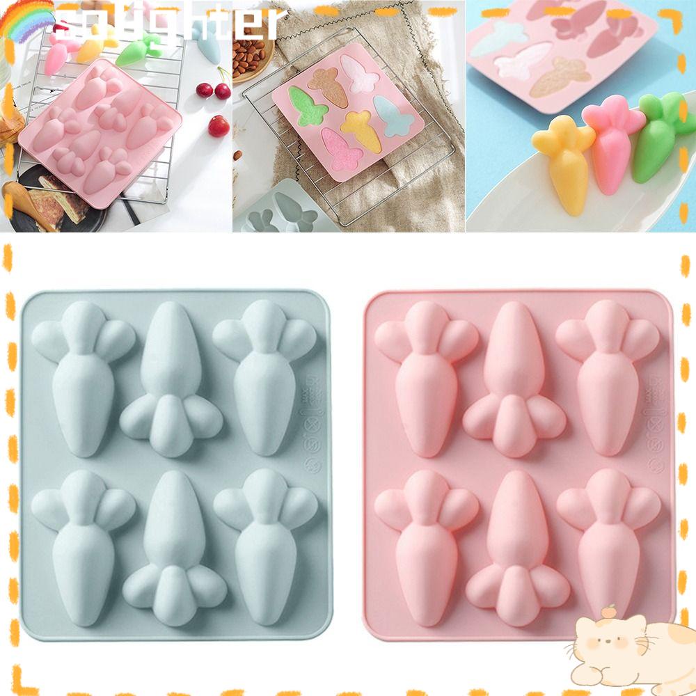 Solighter Easter Silicone Mold DIY Cetakan Sabun Dekorasi Liburan 6rongga