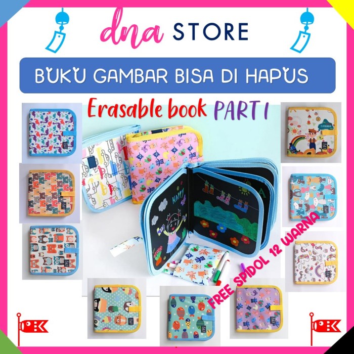 

DISKON SHOPEE/ Buku Gambar Portable Ajaib Bisa Dihapus / Erasable book - unicorn