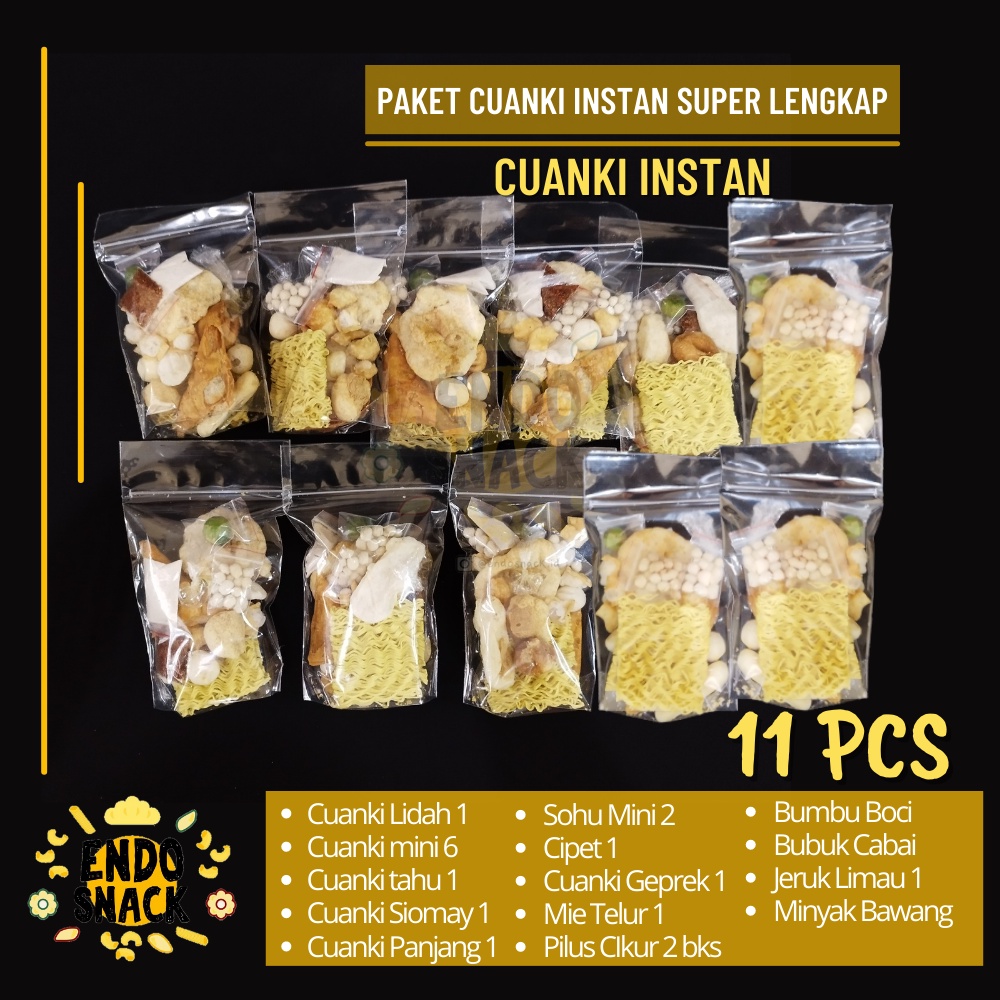 Paket CUANKI INSTAN SUPER LENGKAP 11 Pcs Paket Kenyang ada Jeruk Limau Limo