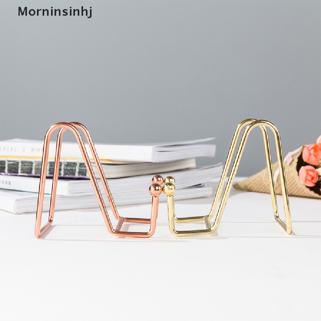 Mornin Rose Gold Bingkai Foto Stand Book Shelf Rak Penyimpanan Pajangan Buku Stand id