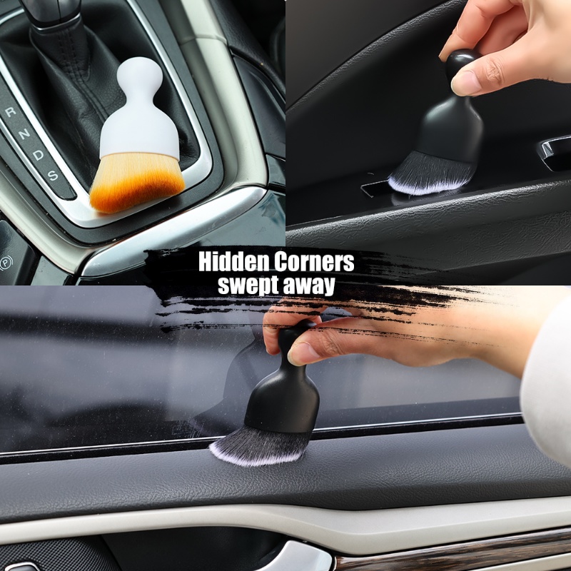 Sikat Pembersih Detailing Interior Mobil Center Console Clean Tool Air Outlet Cleaning Soft Brush Sikat Penghilang Debu Celah Aksesoris Perawatan Otomatis