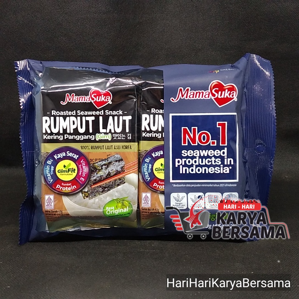 

MAMA SUKA RUMPUT LAUT NORI ORIGINAL 2'S X 4.5GR