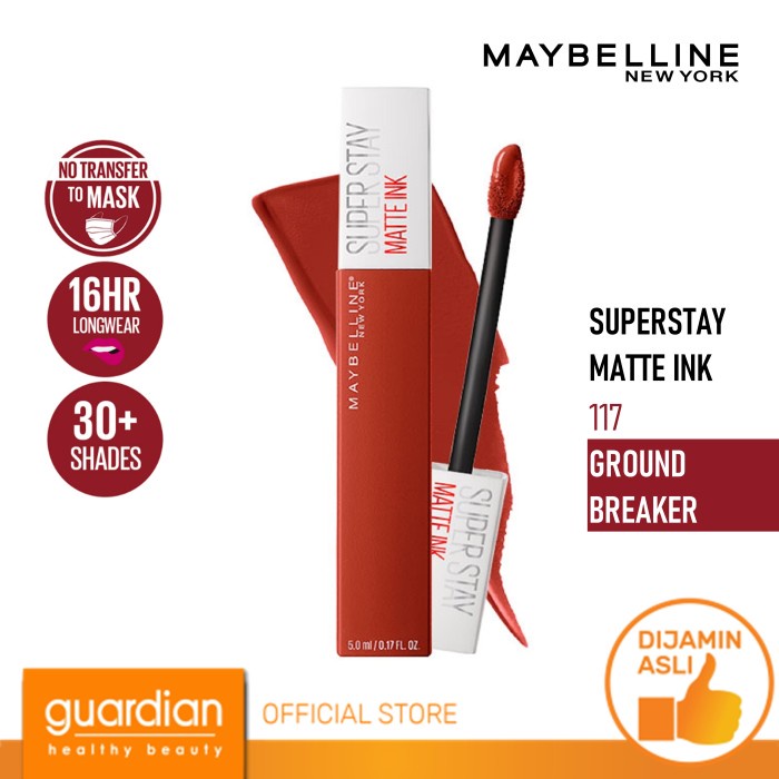 ✿ BISA COD✿ Maybelline Superstay Matte Ink 117 Ground Baker 5Ml