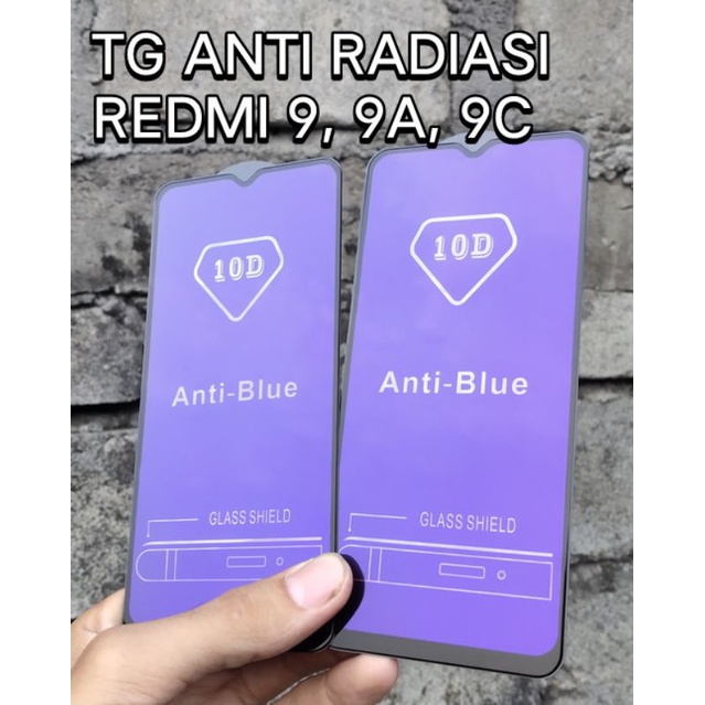 Tempered Glass Tg anti blue REDMI 9 REDMI 9A REDMI 9C  / anti radiasi Anti gores / screenguard
