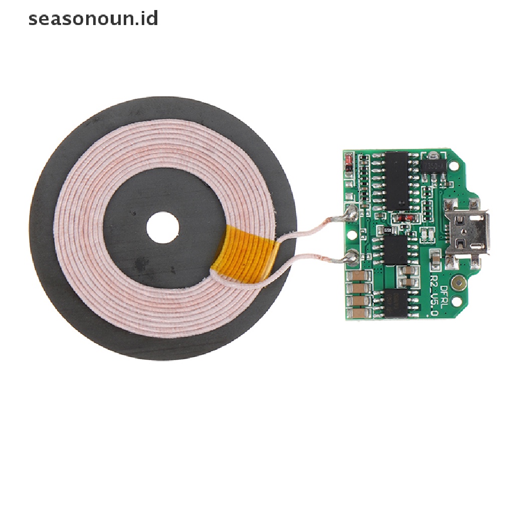 Seasonoun 10W QI Wireless Charger Modul Micro USB Transmitter PCBA Circuit Board Coil.