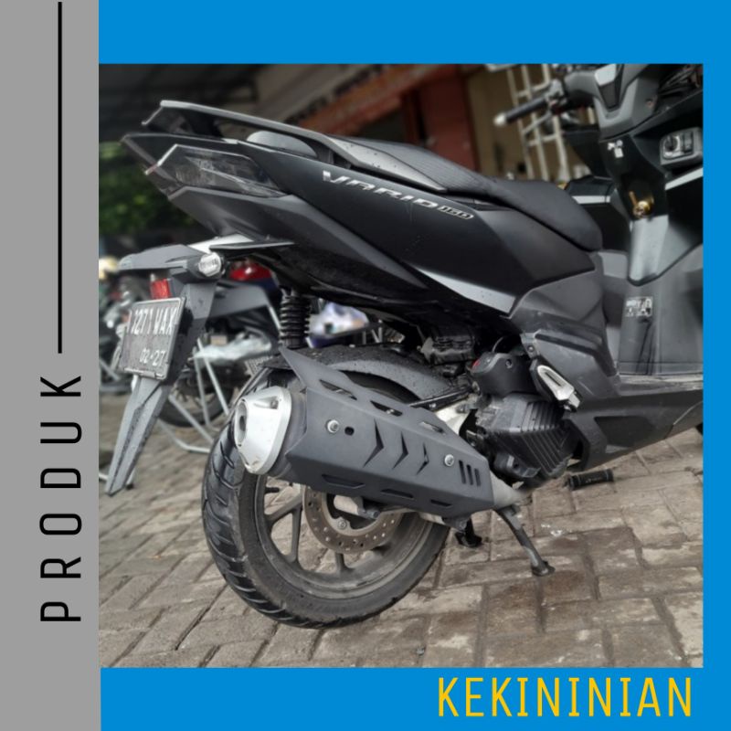 Cover Tutup Knalpot VARIO 160 2022 2023 Robot Besi Kuat Motif Panah Garis