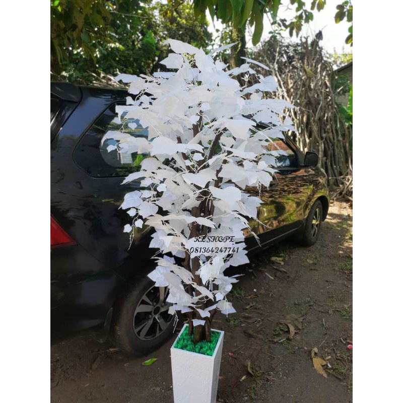 Bunga plastik/artificial/Pohon anggur/daun anggur/pohon hias/daun anggur putih