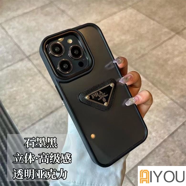 IPHONE Casing Ponsel Pelindung Warna Solid Untuk Iphone14 13 12 11 Pro Max14 Plus 13Pro 12Pro 11Pro X Xs Max Xr 3D Pradaa Soft Case