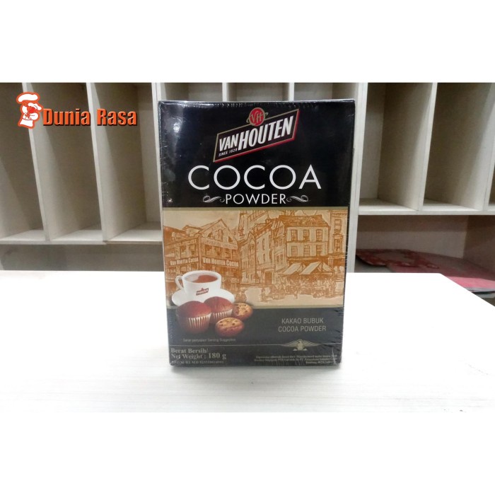 

Van Houten Cocoa Powder 180gr (Gratis MRJELLY Ekonomis 1 Sachet)