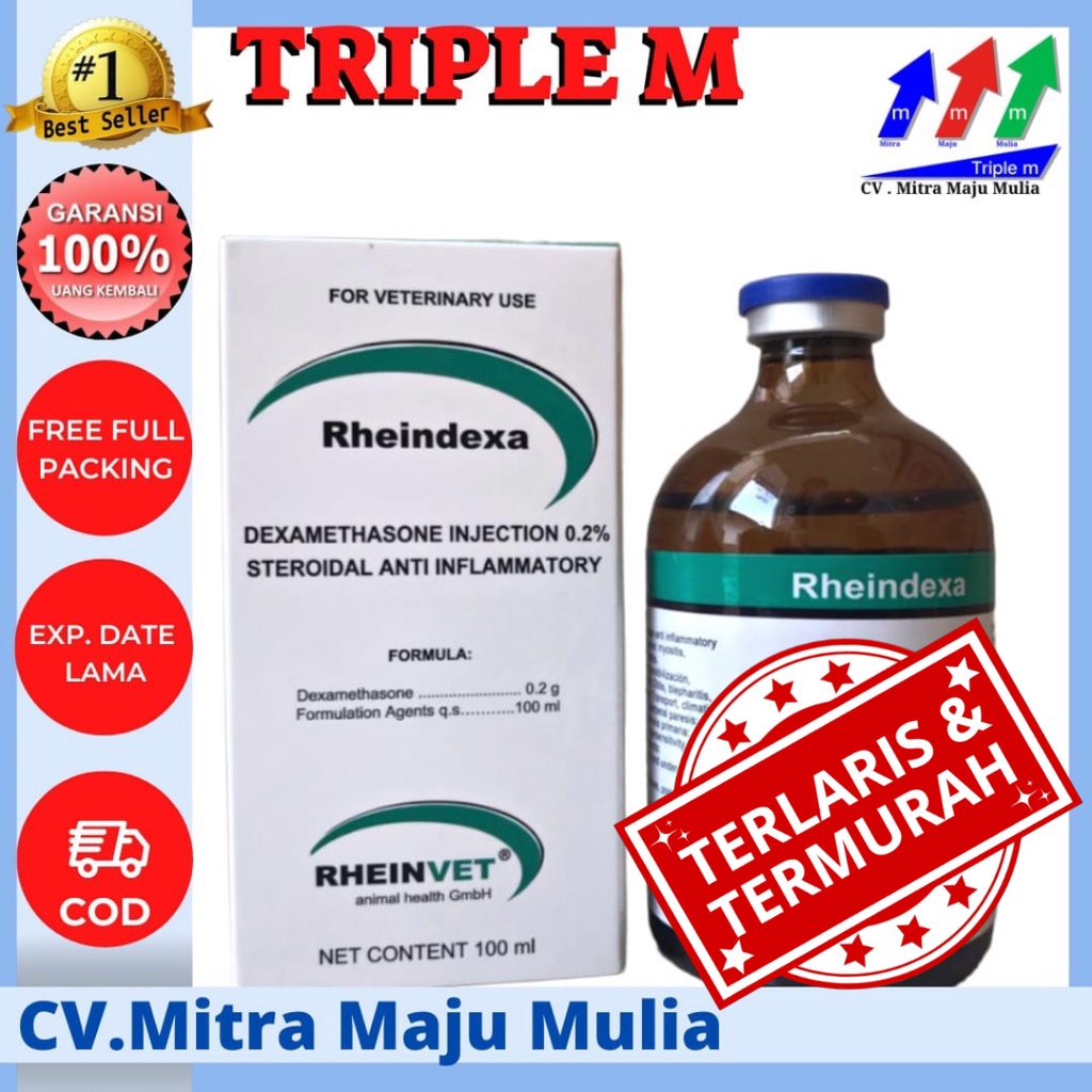 RHEINDEXA 100 ML - OBAT ANTI INFLAMASI HEWAN