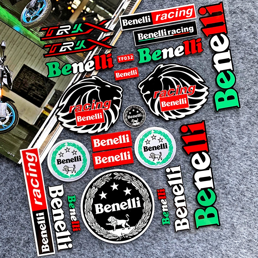 Benelli TNT125 BN600/300 TRK502X Motor Reflektif Stiker Lokomotif Modifikasi Dekorasi Penutup Goresan Stiker Tahan Air Tabir Surya Decal