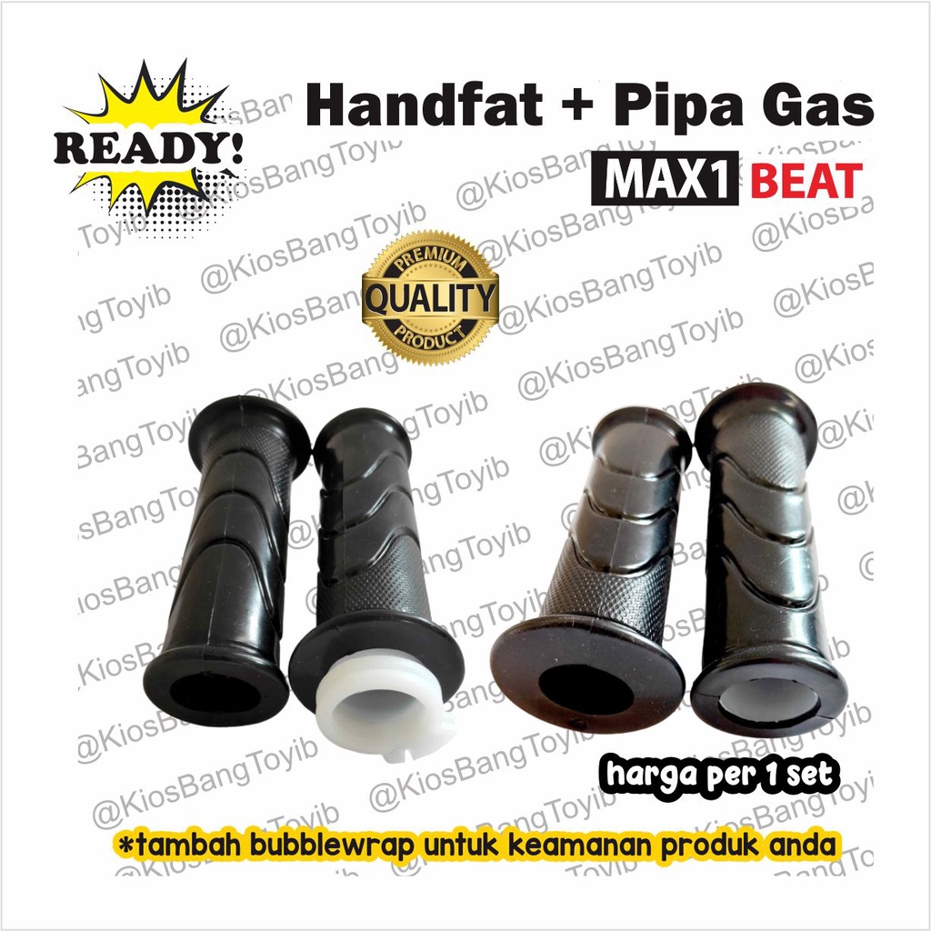 1pasang Handfat + Pipa Gas Handgrip Assy Honda BEAT (max1)