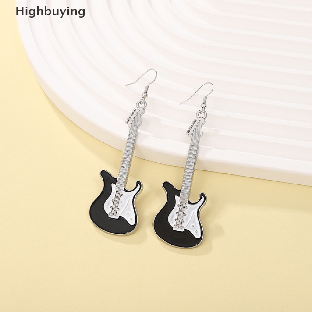 Hbid Anting Gitar Klasik Akrilik Vintage Gitar Elektrik Drop Earring Perempuan Instrumen Alat Musik Anting Glory