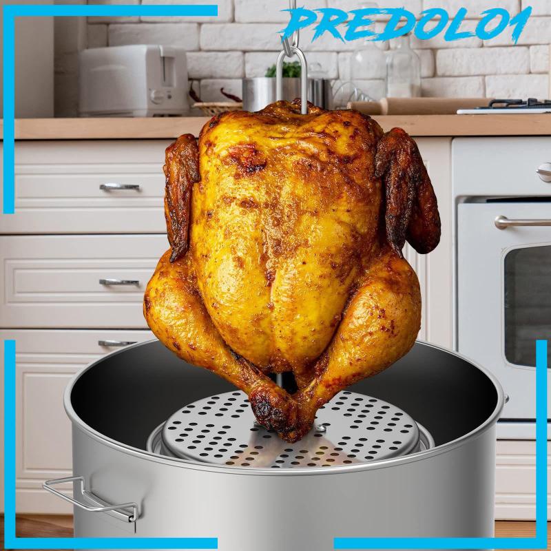 [Predolo1] Rak Penggorengan Turki Metal Chicken Roasting Stand Grill BBQ Stand Holder