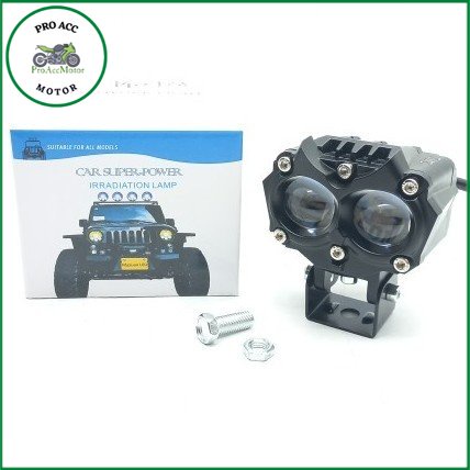 GMS Lampu Tembak D2 Laser 20watt 12V-80Volt High Low Putih Kuning pro acc motor