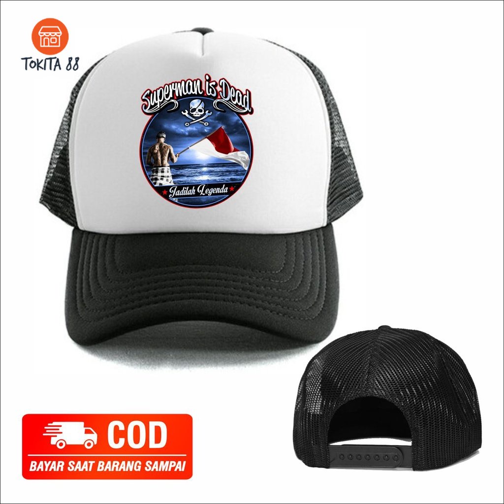 Topi Distro Superman Is Dead - Topi SID - Topi Trucker Original - Topi Distro Bandung