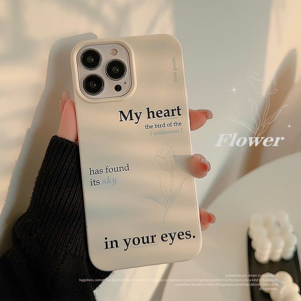 Korea Simple Blue Roses Silicone Case Untuk Iphone SE 2020 7 /8 Plus 14x XR XM 11 12 13 PRO MAX Casing Pelindung Cover AT0073