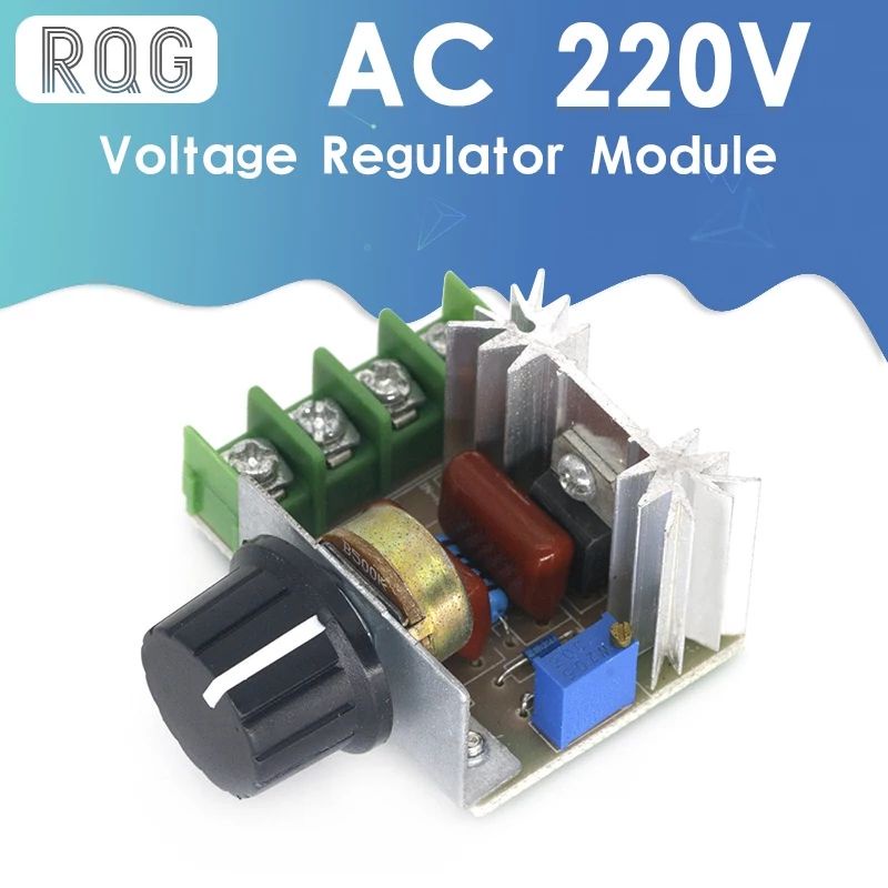 2000W SCR DIMMER 220V AC ELECTRONIC VOLTAGE REGULATOR SPEED CONTROLLER / PENGATUR KECEPATAN GERINDA