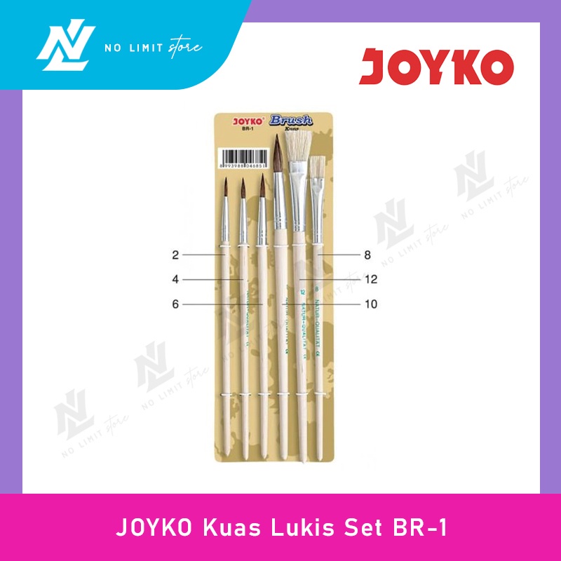 

Kuas Lukis Set JOYKO BR-1 / Paint Brush Joyko BR 1