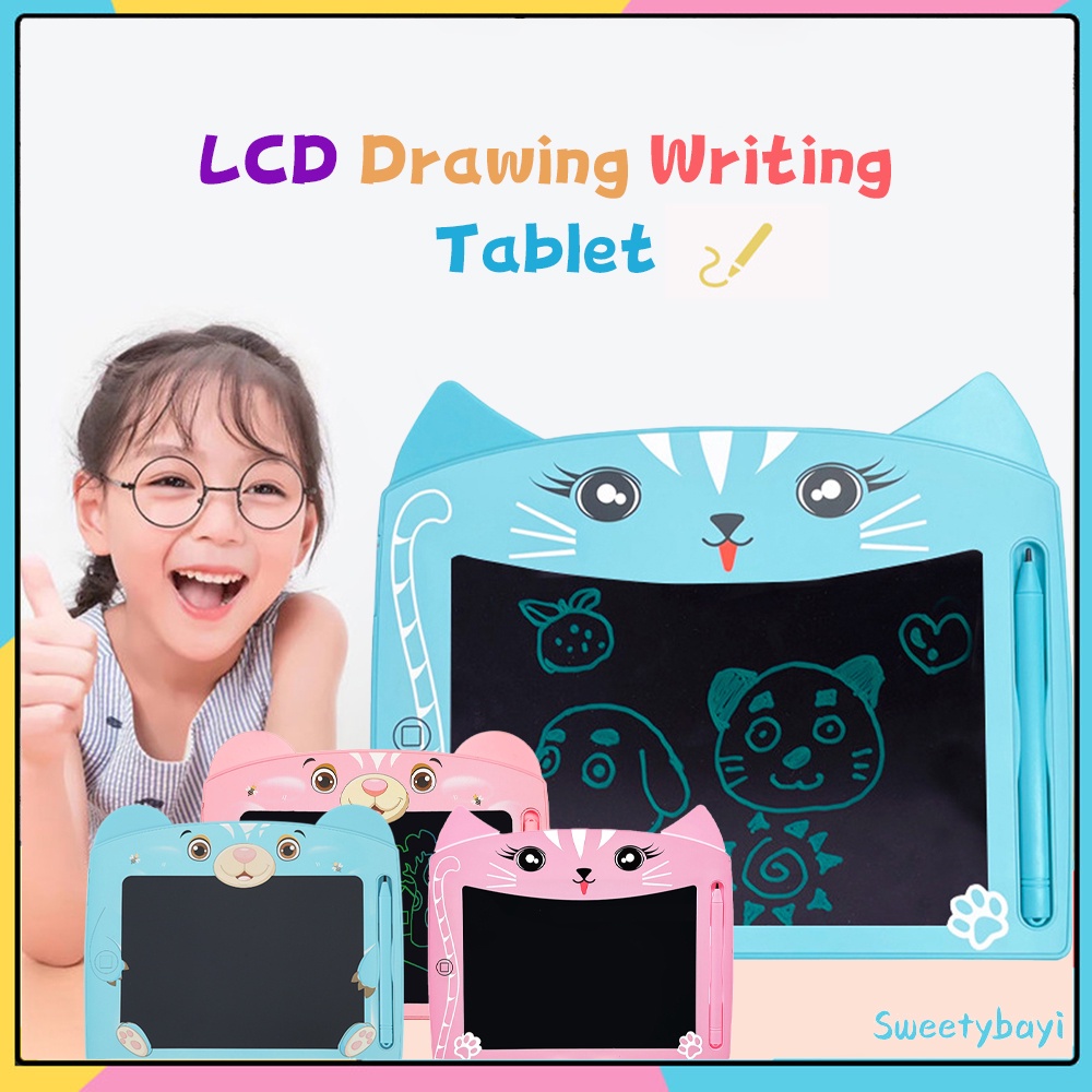 SweetyBayi lcd Tablet drawing writing cat bear Papan tulis anak gambar Drawing writing pad