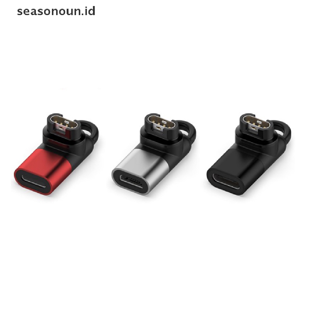 Seasonoun Female Type C Ke 4pin Konektor Charger Converter Adapter Untuk Fenix7/7x/7s.